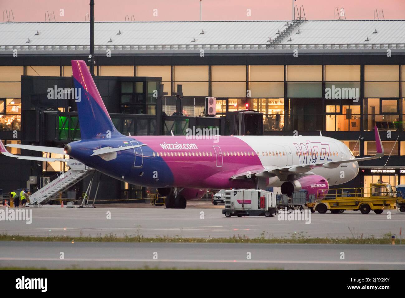 Compagnia aerea low cost Wizz Air Aircraft Airbus A320-232 a Gdansk, Polonia © Wojciech Strozyk / Alamy Stock Photo *** Local Caption *** Foto Stock