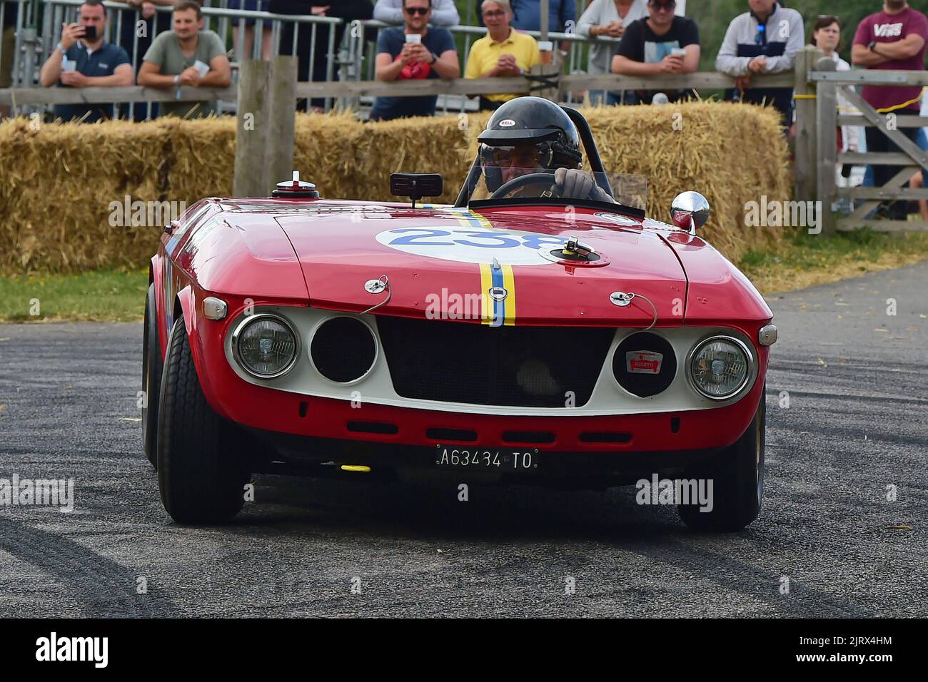 Federico Buratti, Lancia Fulvia Barchetta F&M, Lancia - 20 anni di dominio, una celebrazione dei successi di rally di Lancia dal 1972 alla sua finale WRC Foto Stock