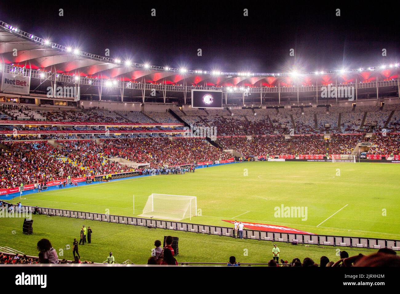 Stadio Mario Filho (Maracanã) a Rio de Janeiro, Brasile - 27 dicembre 2018: Il gioco di fine anno di Zico Player Foto Stock