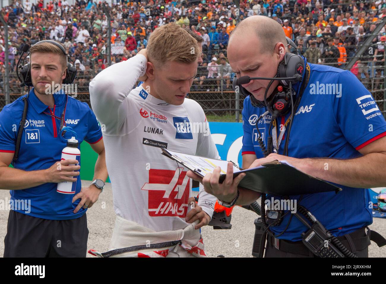 Mogyorod, Ungheria. Luglio 31th 2022. Formula 1 Gran Premio d'Ungheria a Hungaroring, Ungheria. Nella foto: Mick Schumacher (GER) del Team Haas F1 Foto Stock