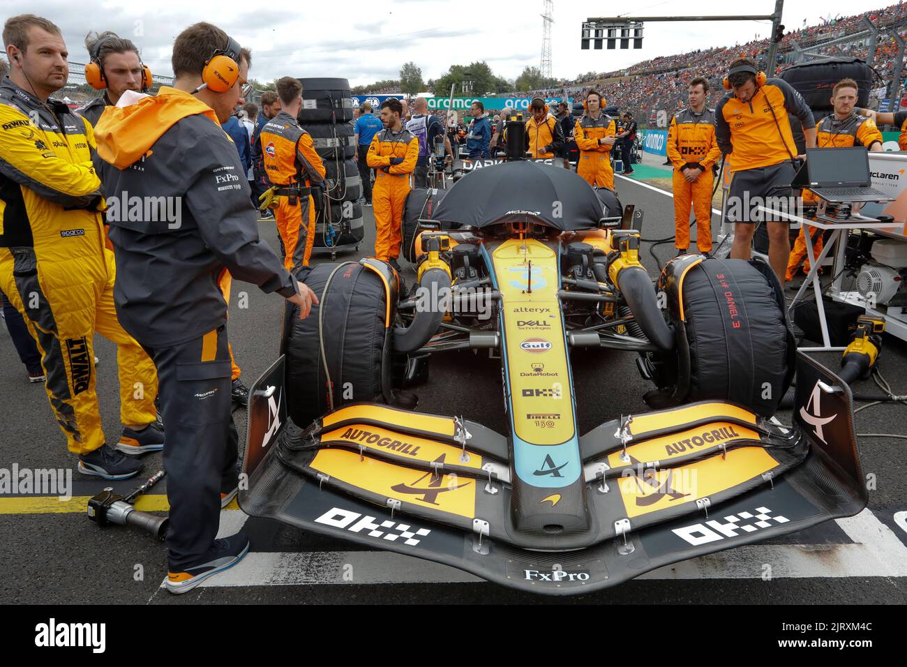 Mogyorod, Ungheria. Luglio 31th 2022. Formula 1 Gran Premio d'Ungheria a Hungaroring, Ungheria. Nella foto: McLaren MCL36 del #3 Daniel Ricciardo (AUS) Foto Stock