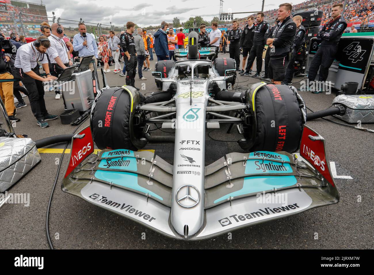 Mogyorod, Ungheria. Luglio 31th 2022. Formula 1 Gran Premio d'Ungheria a Hungaroring, Ungheria. Nella foto: Mercedes AMG F1 W13 di Lewis Hamilton (GBR) Foto Stock