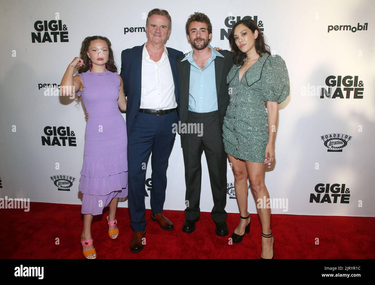 26 agosto 2022 - Los Angeles, California - Zoe Margaret Colletti, Charlie Rowe, Nick Hamm, Mishel Prada. Los Angeles Special Screening di ''GIGI & NATE' tenuto presso l'Huffington Center di Los Angeles. (Credit Image: © FS/AdMedia via ZUMA Press Wire) Foto Stock