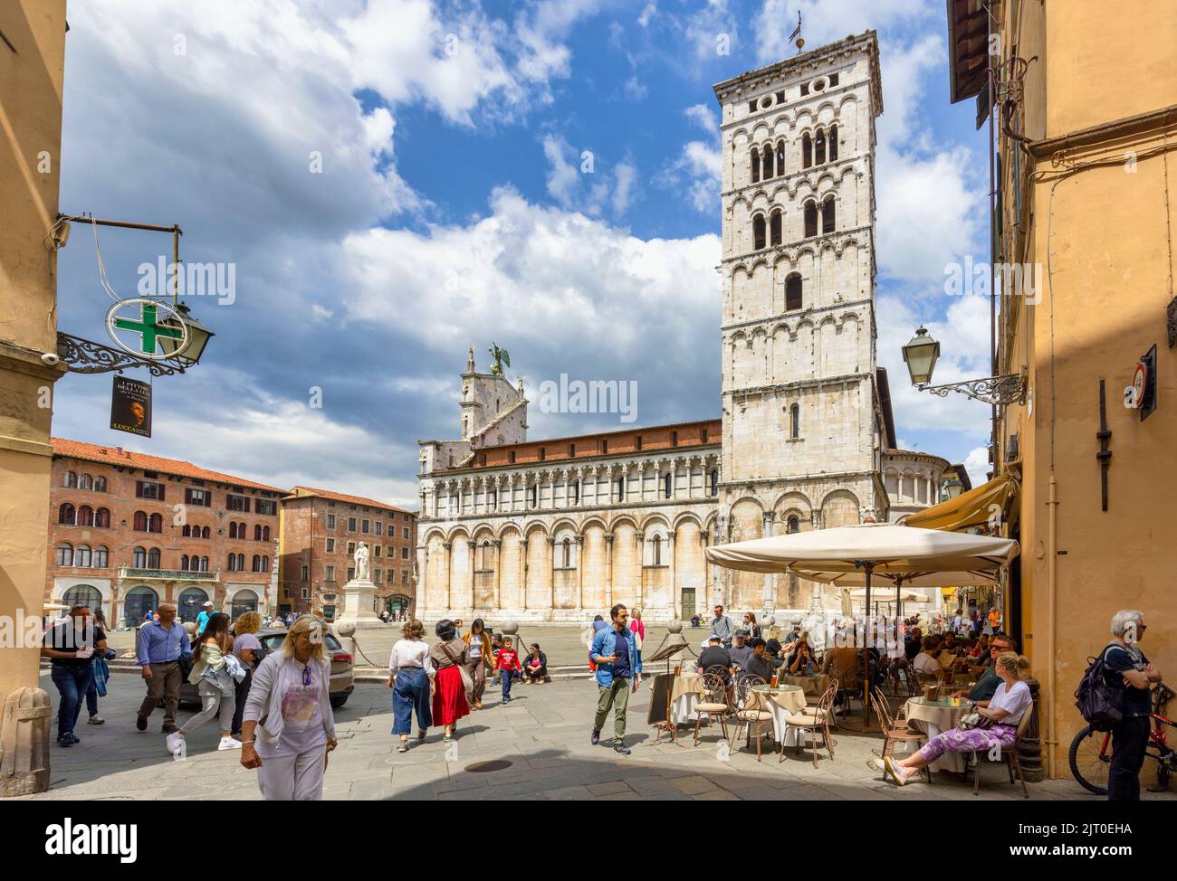 La basilica di San Michele in Foro. Le origini della chiesa risalgono al 795 d.C. quando fu costruita sulle rovine del Foro Romano (così, Foto Stock