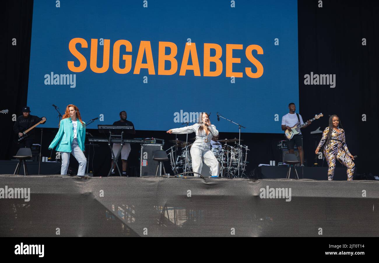 Sugababes in scena al Victorious Festival 2022. Southsea comune. 27 agosto 2022. Credit: Alamy Live News/Charlie Raven Credit: Charlie Raven/Alamy Live News Foto Stock