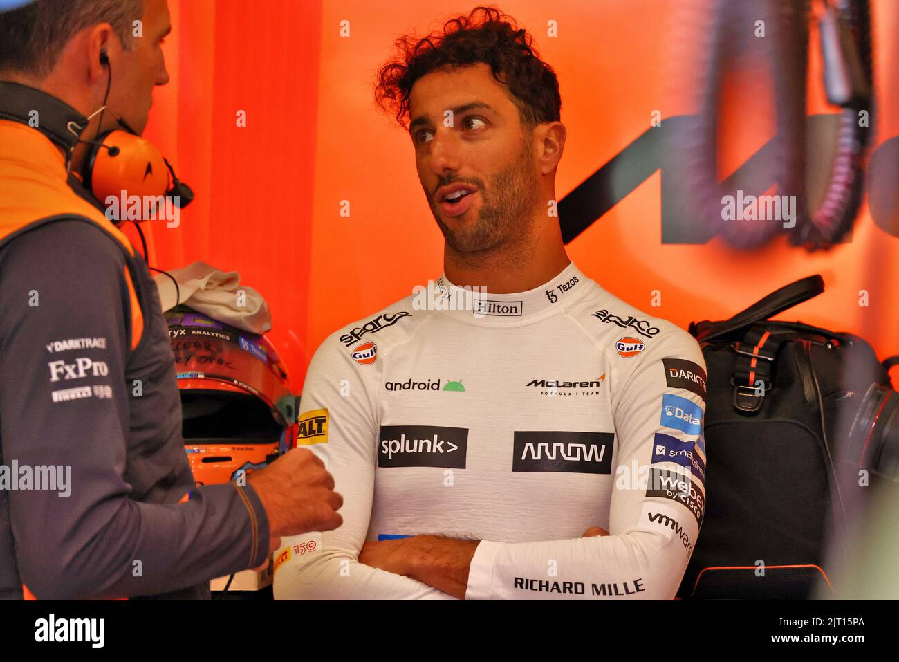Daniel Ricciardo (AUS) McLaren. 27.08.2022. Campionato del mondo di Formula 1, Rd 14, Gran Premio del Belgio, Spa Francorchamps, Belgio, Giornata di qualificazione. Il credito fotografico dovrebbe essere: XPB/immagini dell'Associazione Stampa. Foto Stock