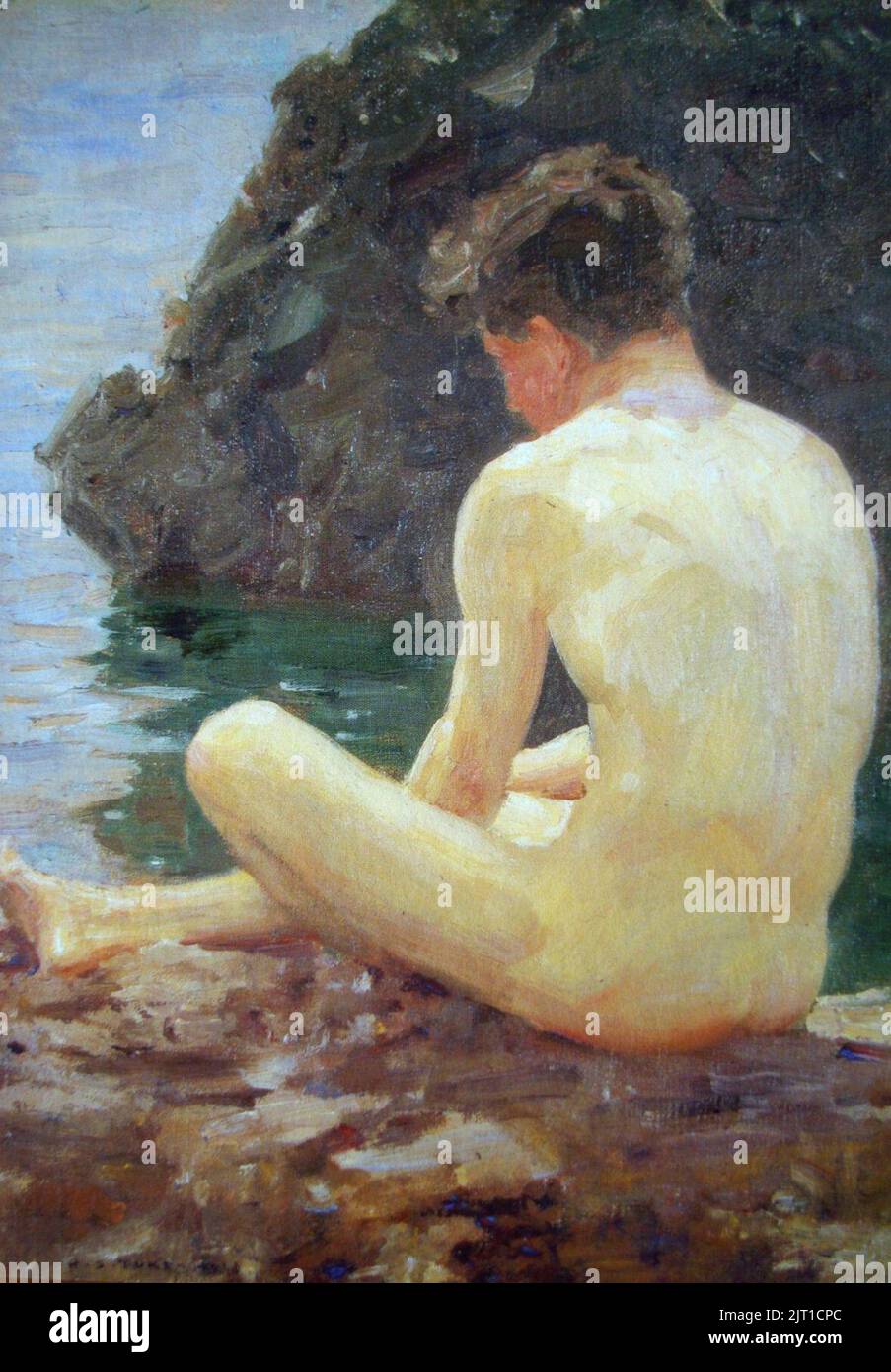 Henry Scott Tuke - Luglio Dom (1913). Foto Stock