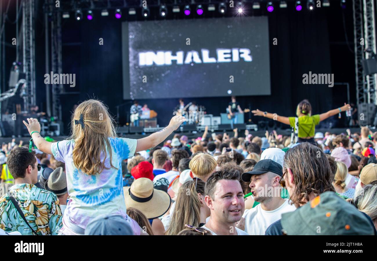 Inalatore che si esibisce al Victorious Festival 2022. Southsea comune. 27 agosto 2022. Credit: Alamy Live News/Charlie Raven Credit: Charlie Raven/Alamy Live News Foto Stock