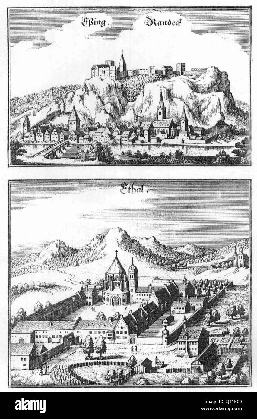 Topografia Bavariae (Merian) b 39. Foto Stock