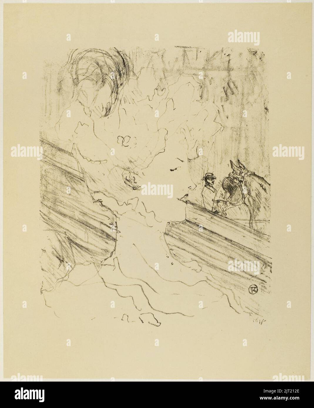 Toulouse-Lautrec - Emilienne d’Alencon, dalle litografie di Treize, 1931,83a. Foto Stock