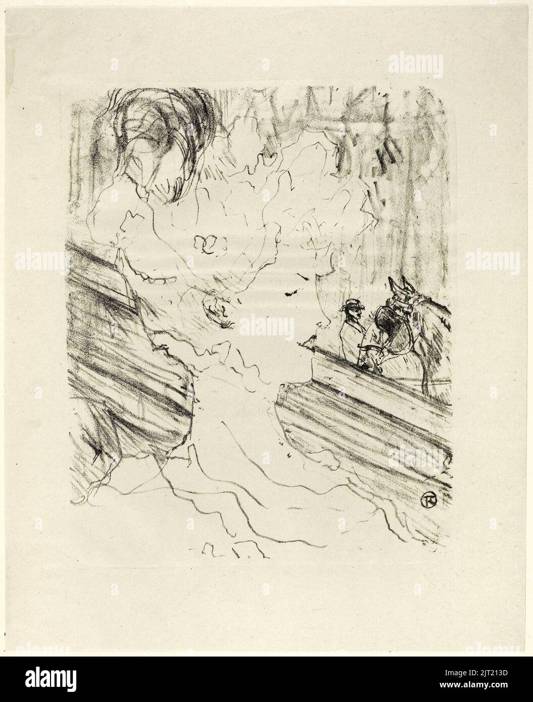 Toulouse-Lautrec - Emilienne d’Alencon, dalle litografie di Treize, 1931,83. Foto Stock