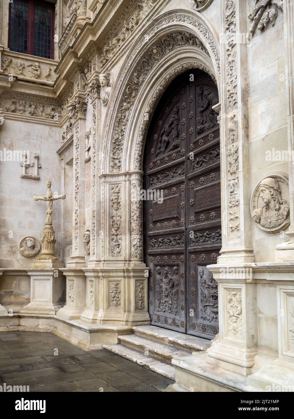 Casa Concistorial de Sevilla porta Foto Stock