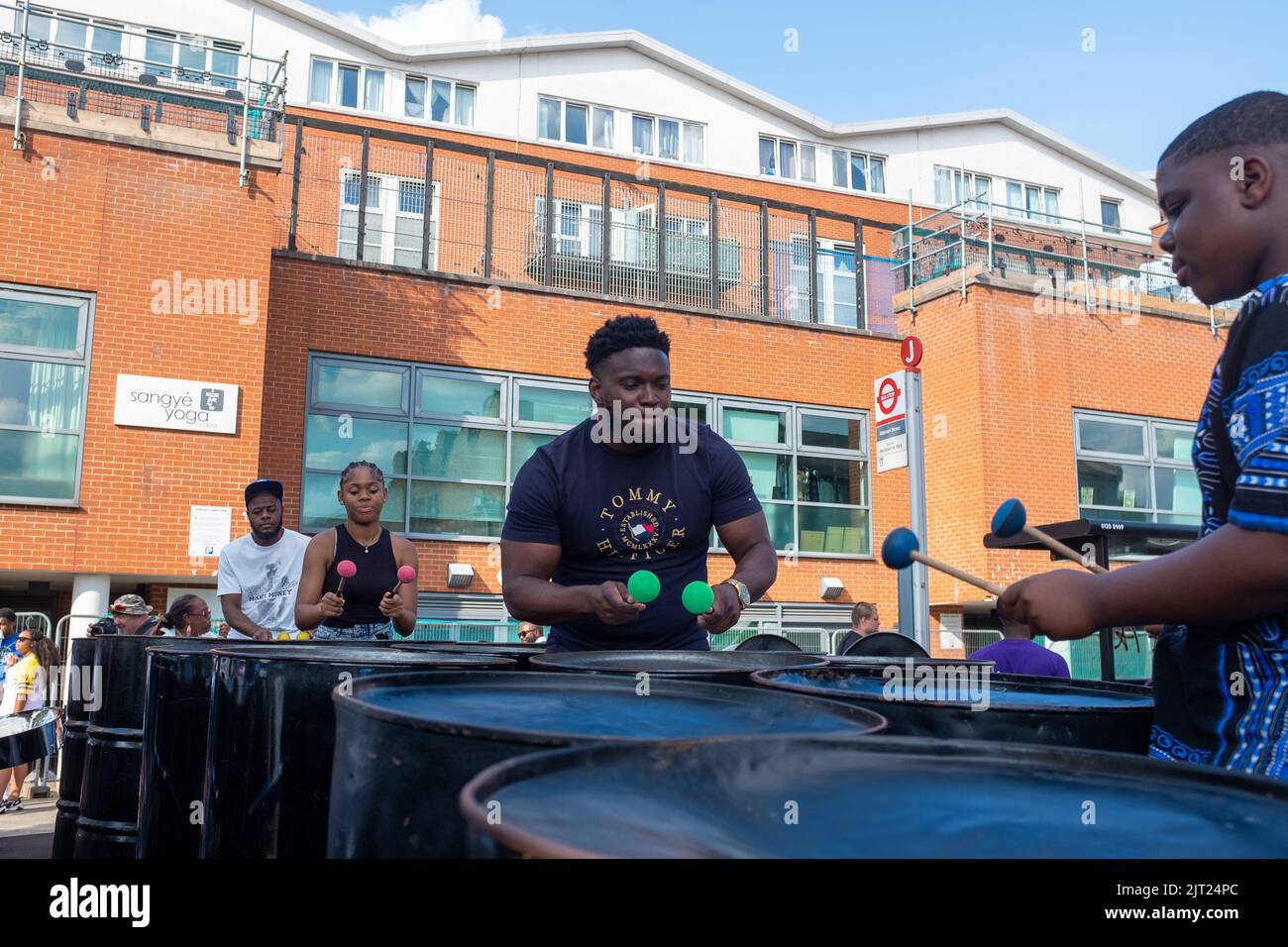 Battaglia delle band, Notting Hill Carnival Foto Stock