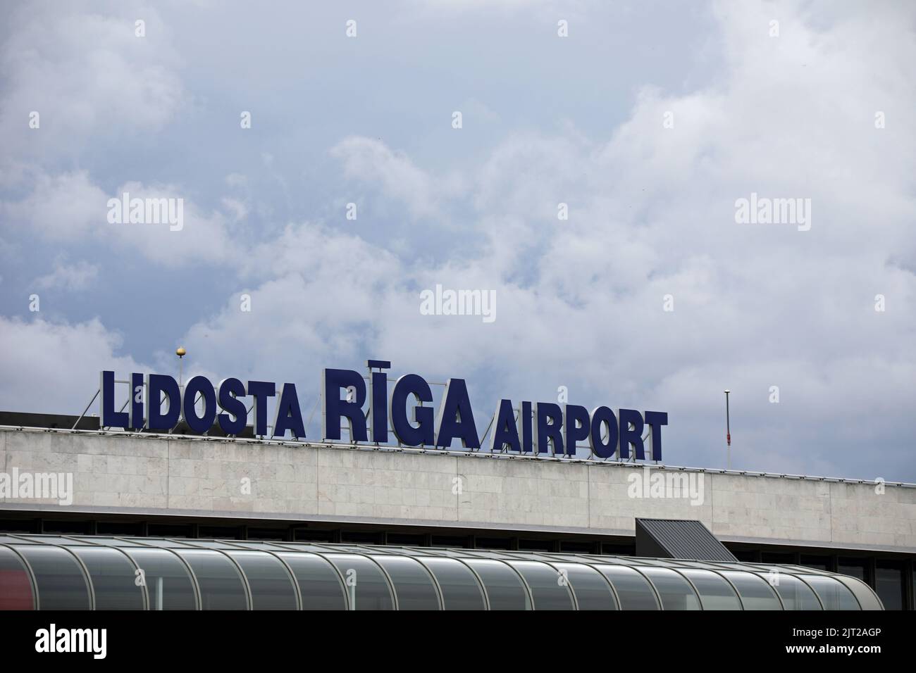 Aeroporto Internazionale di riga in Lettonia Foto Stock