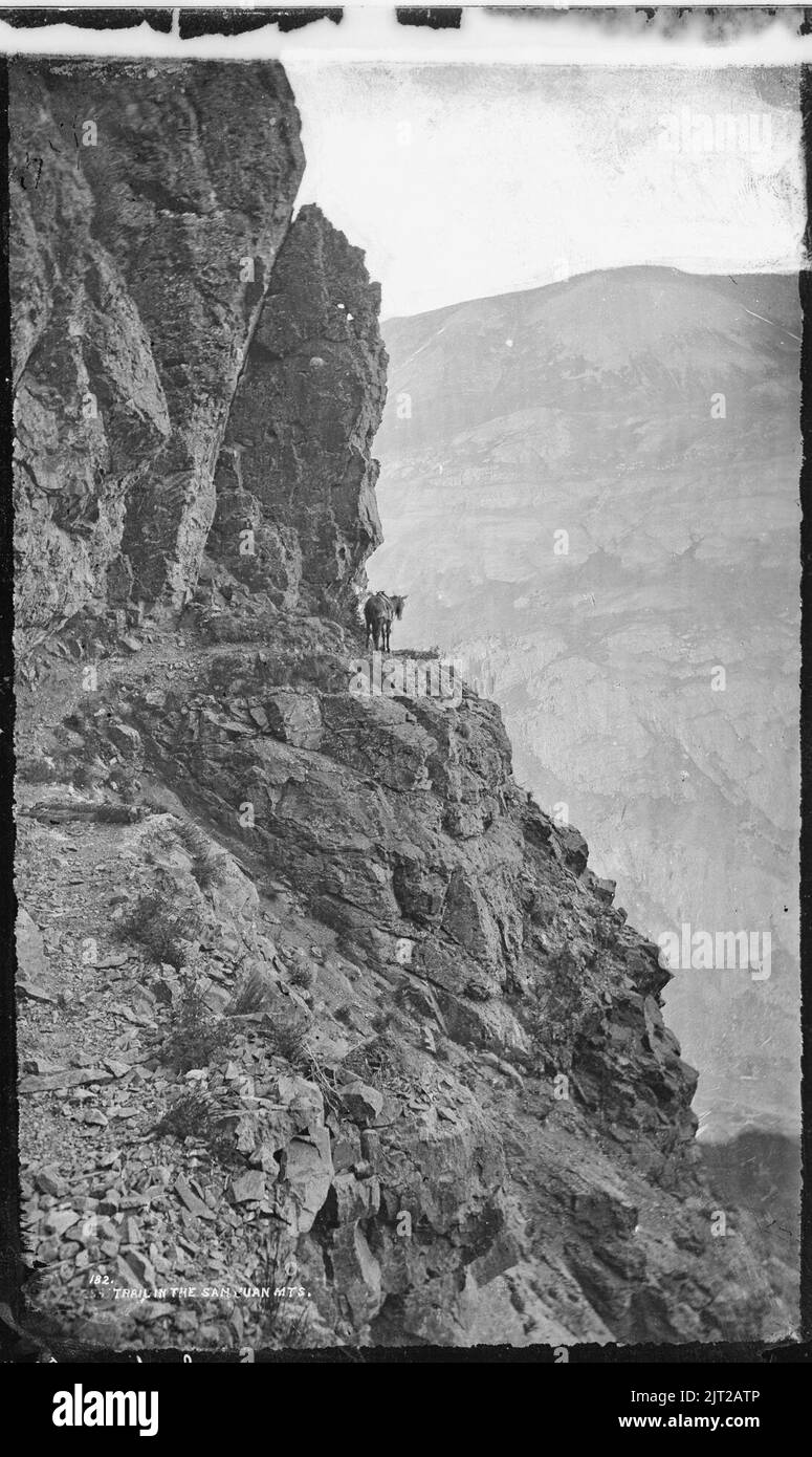 Trail in San Juan Mountains. Cunningham Gulch. Colorado Foto Stock