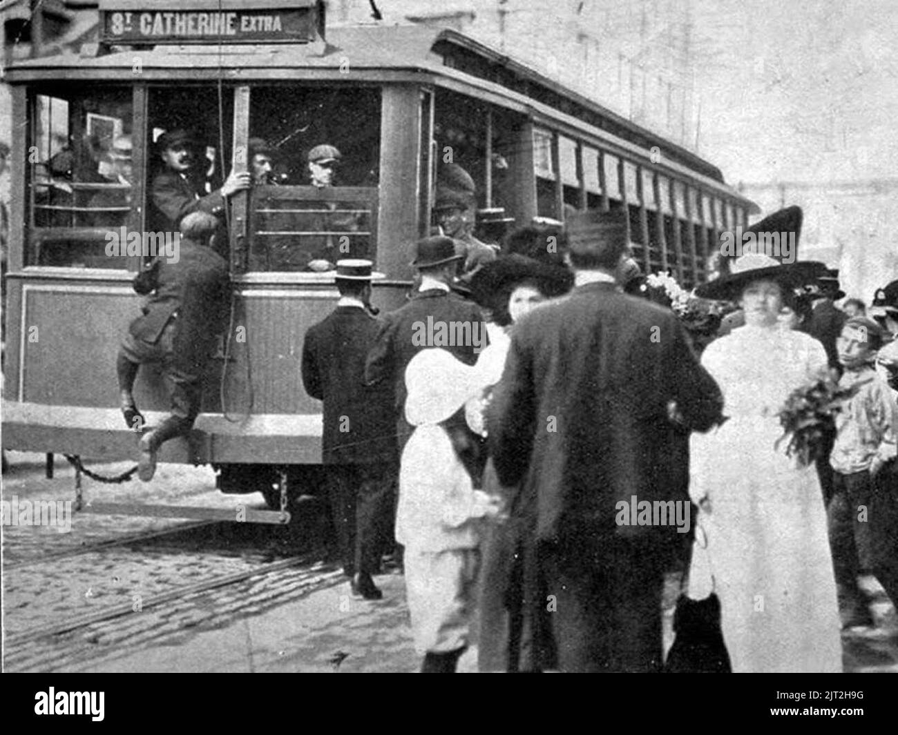 Tram Montreal 1912. Foto Stock