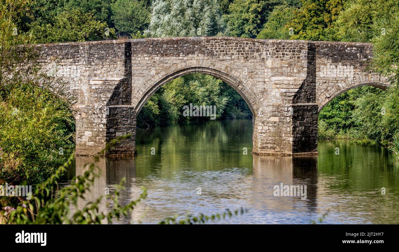 Ponte di teston sulla Medway Foto Stock