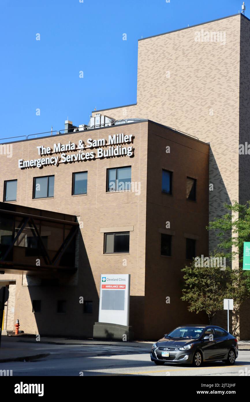 L'edificio dei servizi di emergenza Maria & Sam Miller presso la Cleveland Clinic Foto Stock