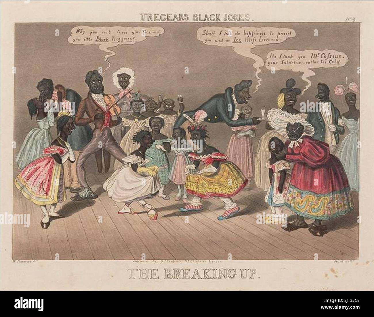 Tregear Breaking Up 1834. Foto Stock