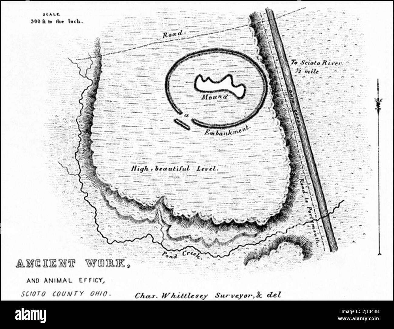 Tremper Mound Squier e Davis 01. Foto Stock
