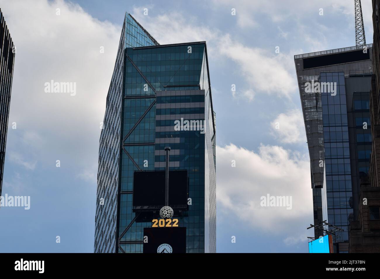 Il mercato delle pulci ha preso il controllo di Times Square, New York City. Foto Stock