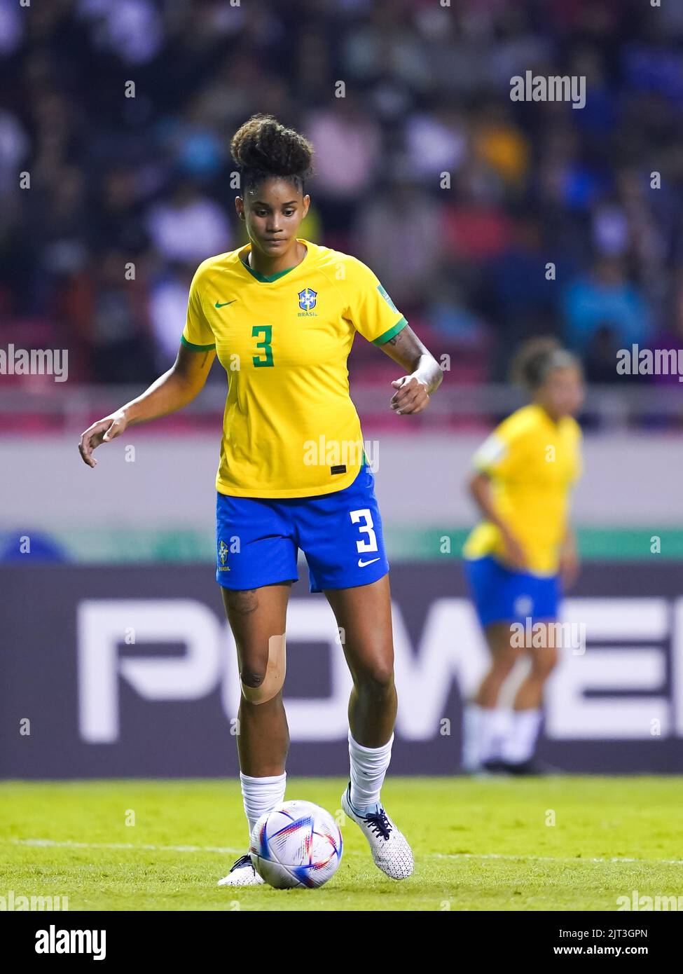 San Jose, Costa Rica. 25th ago, 2022. San Jose, Costa Rica, 25th 2022 agosto: Durante la partita di calcio della Coppa del mondo di donne FIFA U20 Costa Rica 2022 tra Brasile e Giappone all'Estadio Nacional di San Jose, Costa Rica. (Daniela Porcelli/SPP) Credit: SPP Sport Press Photo. /Alamy Live News Foto Stock