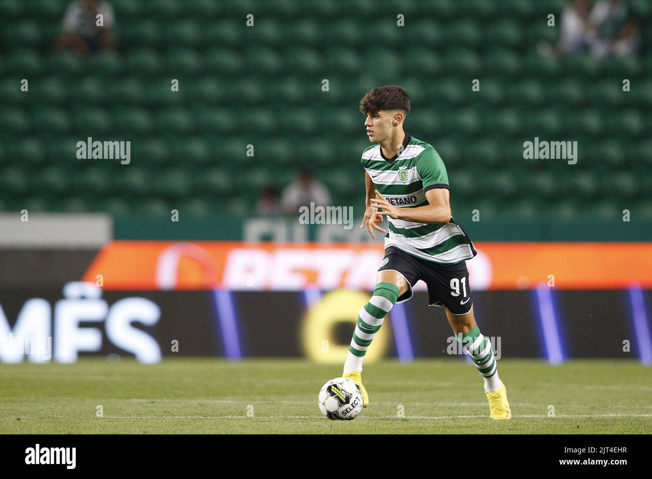 Rodrigo Ribeiro di Sporting CP durante il campionato portoghese, Liga Bwin partita di calcio tra Sporting CP e GD Chaves il 27 agosto 2022 allo stadio Jose Alvalade di Lisbona, Portogallo - Foto Joao Rico / DPPI Foto Stock