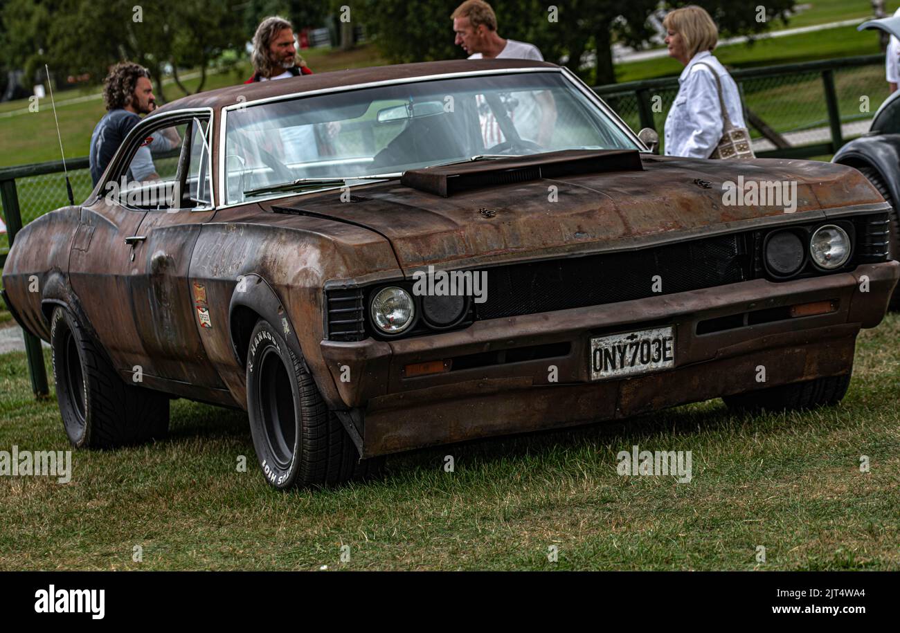 Static and Racing Images from the US USA Auto show at Oulton Park Raceway Cheshire including the Dukes of Hazard and Days of Thunder Foto Stock