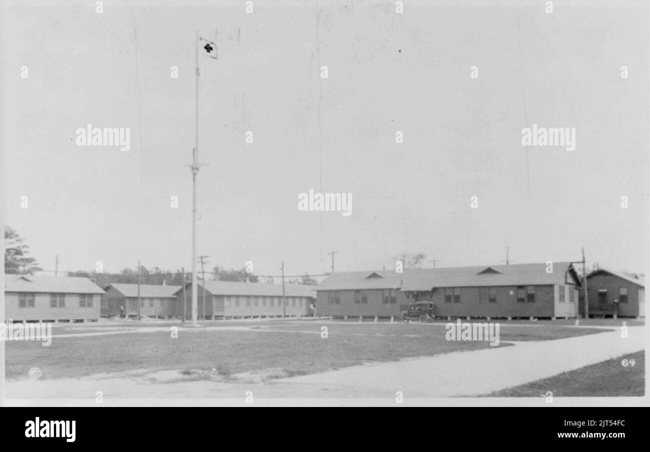 U.S. Naval Training Station, Hampton Roads, Virginia- edificio amministrativo e officers' Quarters Foto Stock