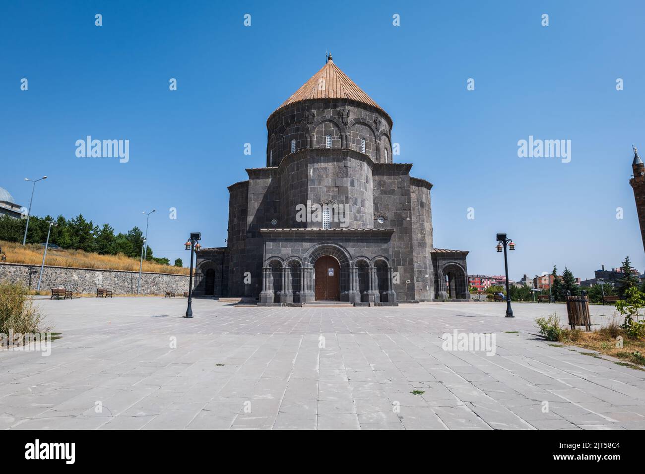 Moschea di Kumbet (Cattedrale di Kars), nota anche come Chiesa dei Santi Apostoli, ex chiesa Apostolica Armena a Kars, nella Turchia orientale Foto Stock