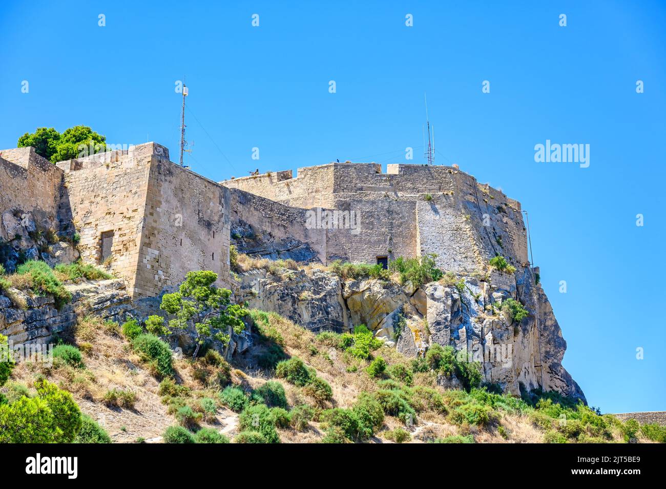 Castello di Santa Barbara, Alicante, Spagna Foto Stock