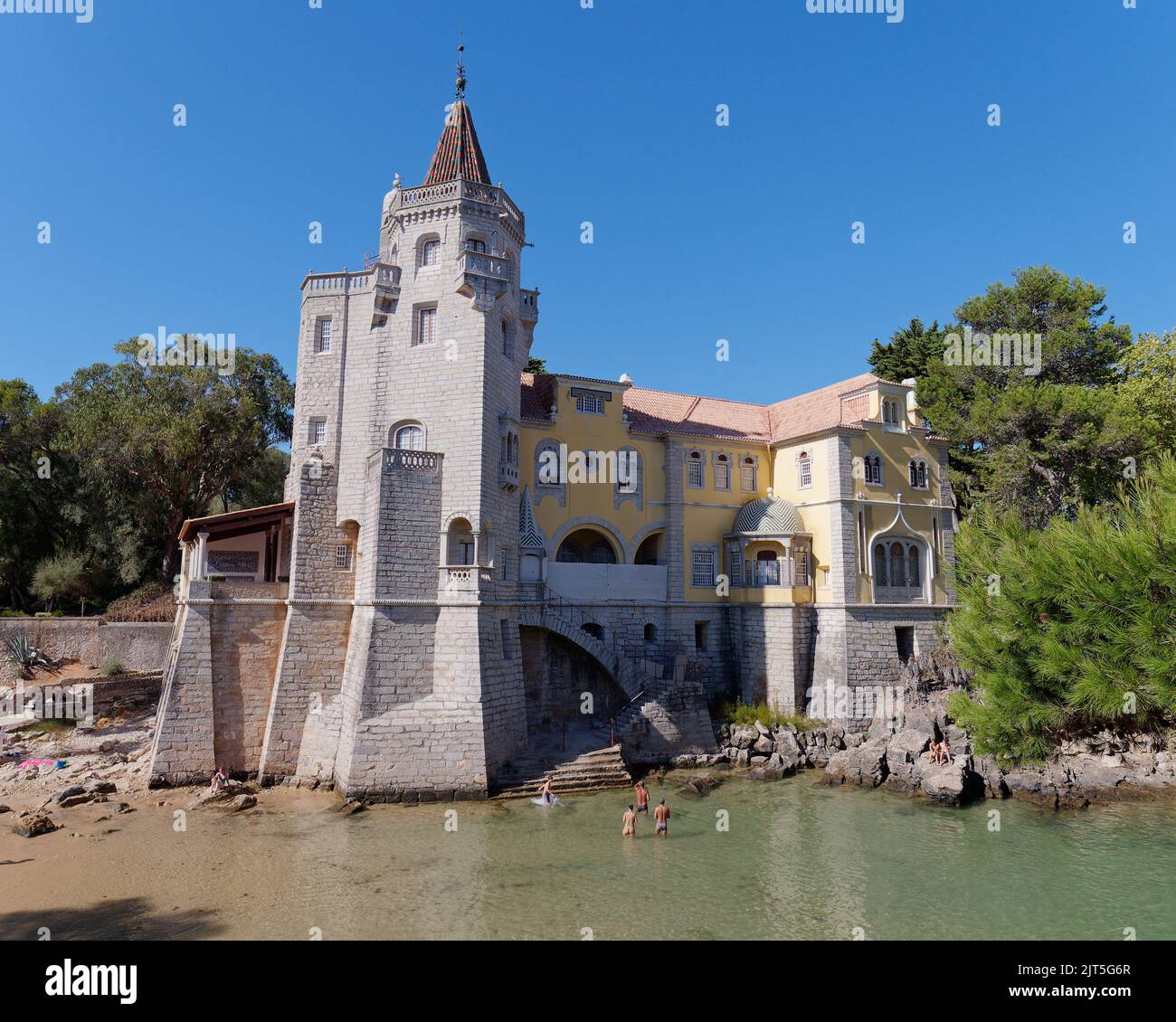 Museo Condes de Castro Guimarães a Cascais, nel quartiere di Lisbona in Portogallo Foto Stock