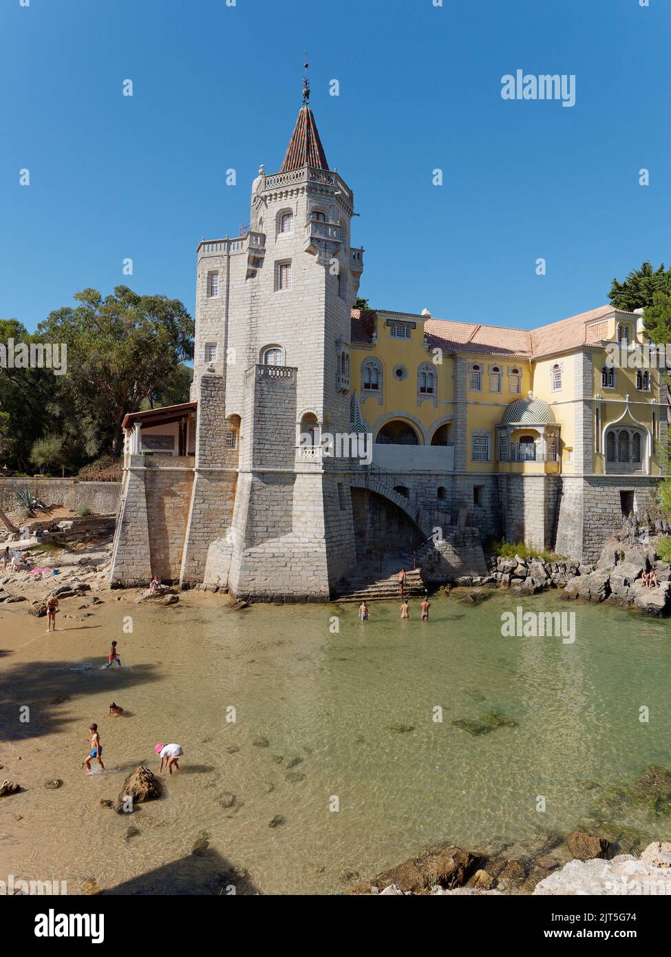 Museo Condes de Castro Guimarães a Cascais, nel quartiere di Lisbona in Portogallo Foto Stock