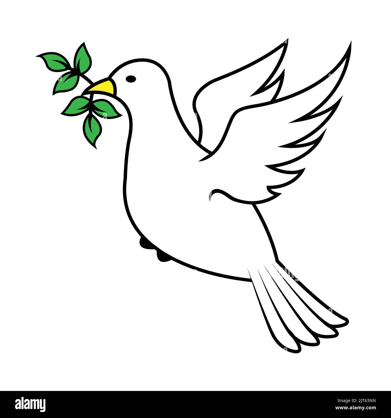 Colomba vettore icona - colomba di pace - vettore illustrazione Illustrazione Vettoriale