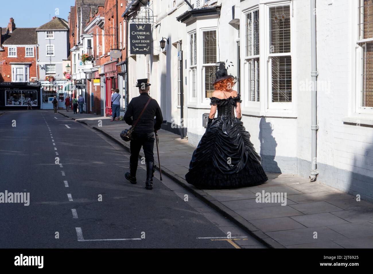 Una visita al Lincoln Asylum Steampunk Festival nel 2019 Foto Stock