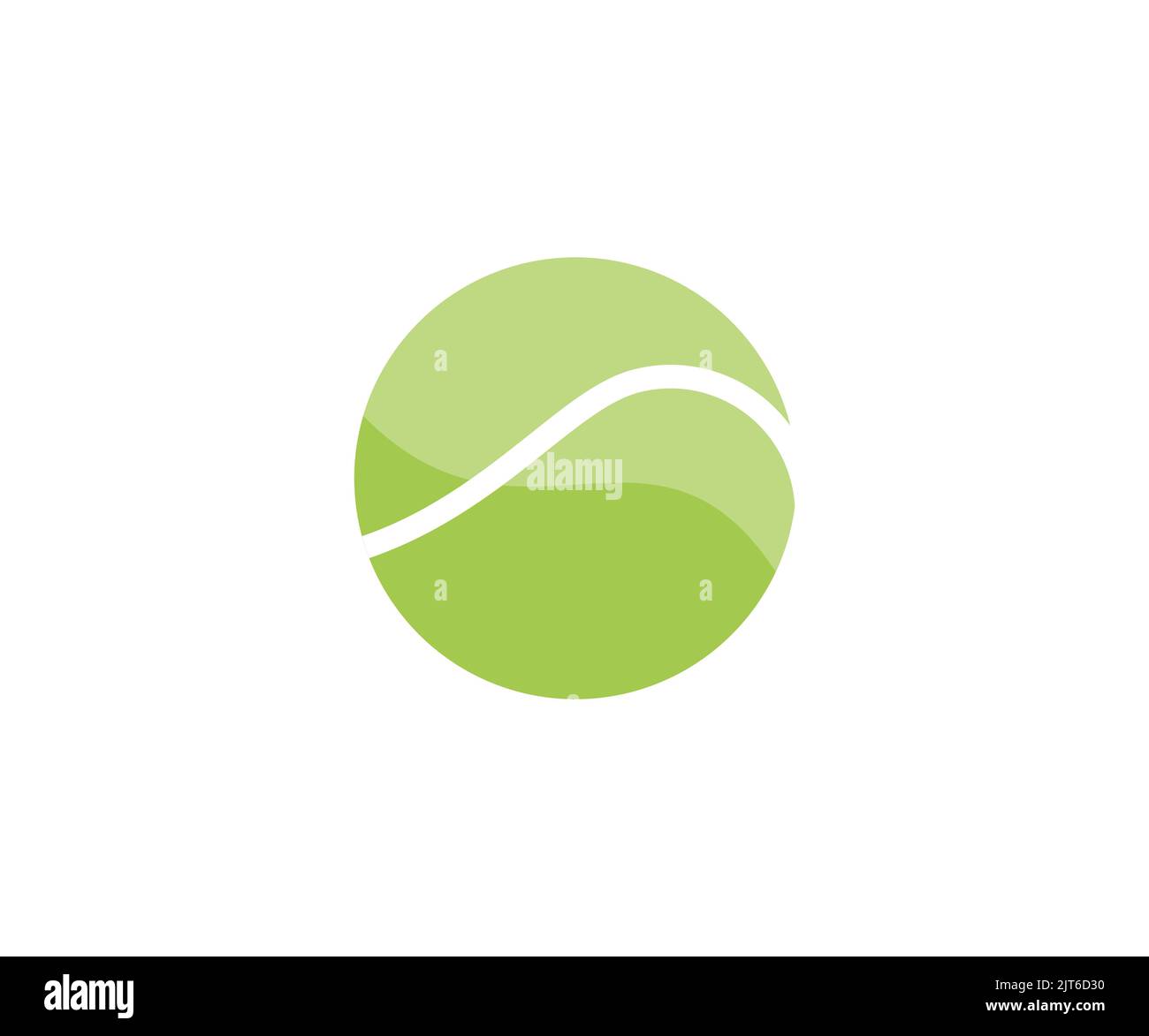 Design del logo della palla da tennis. Concetto di tennis grande. Collezione di palle da tennis astratte. Illustrazioni per striscioni, poster, stampa per T-shirt vettoriale Illustrazione Vettoriale