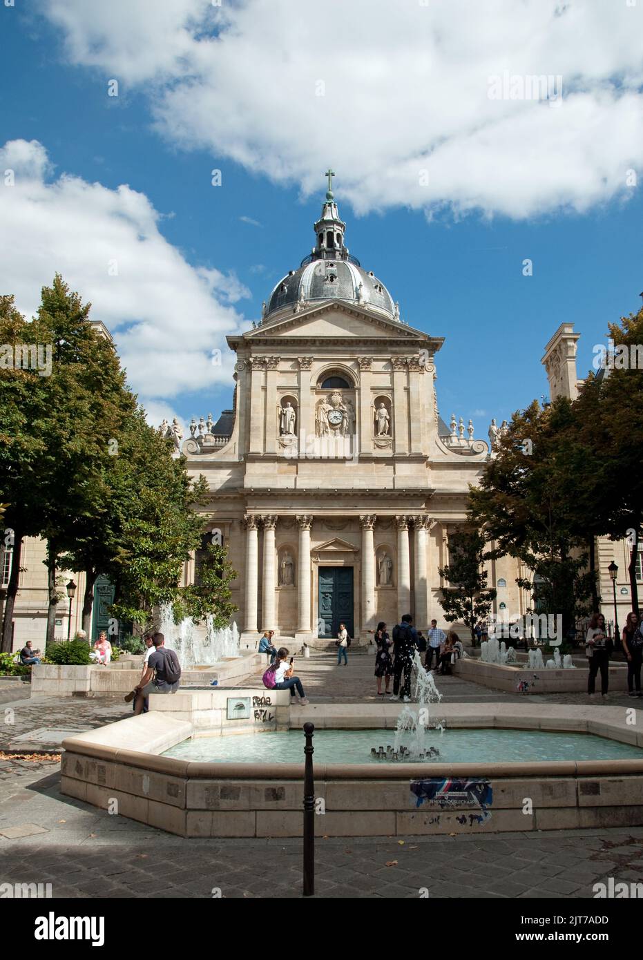 La Sorbona - Università di Parigi, Parigi, Francia. Una delle università più antiche d'Europa. Foto Stock