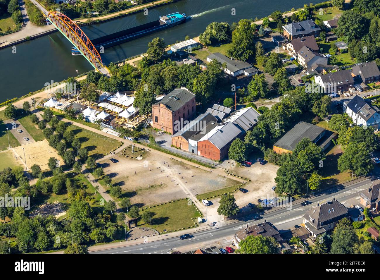 Il nostro Fritz, Herne, Ruhr area, Nord Reno-Westfalia, Germania, DE, Europa, fotografia aerea, vista uccelli-occhi, fotografia aerea, fotografia aerea, ovv Foto Stock