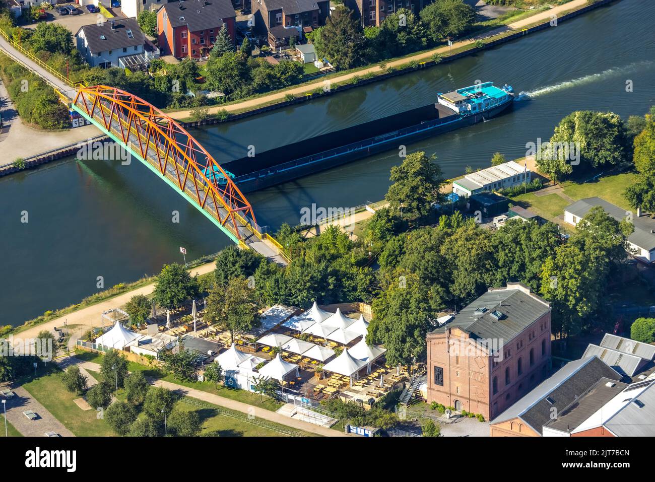 Il nostro Fritz, Herne, Ruhr area, Nord Reno-Westfalia, Germania, DE, Europa, fotografia aerea, vista uccelli-occhi, fotografia aerea, fotografia aerea, ovv Foto Stock