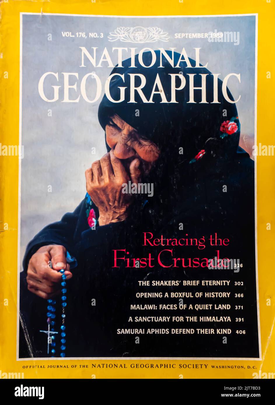 Copertina della rivista National Geographic, settembre 1989 Foto Stock