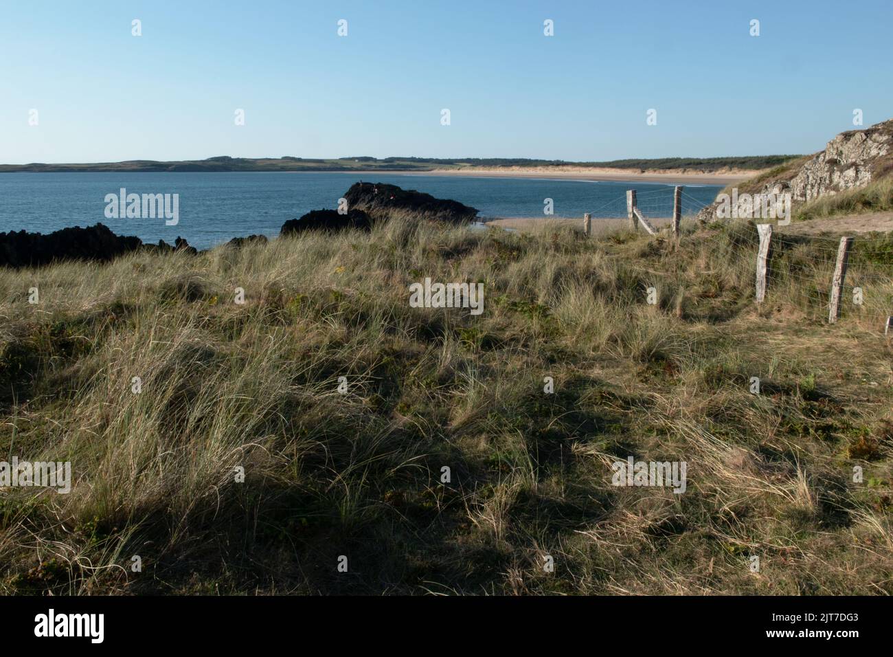 Isola di Llanddwyn, Anglesey, Galles, Regno Unito Foto Stock