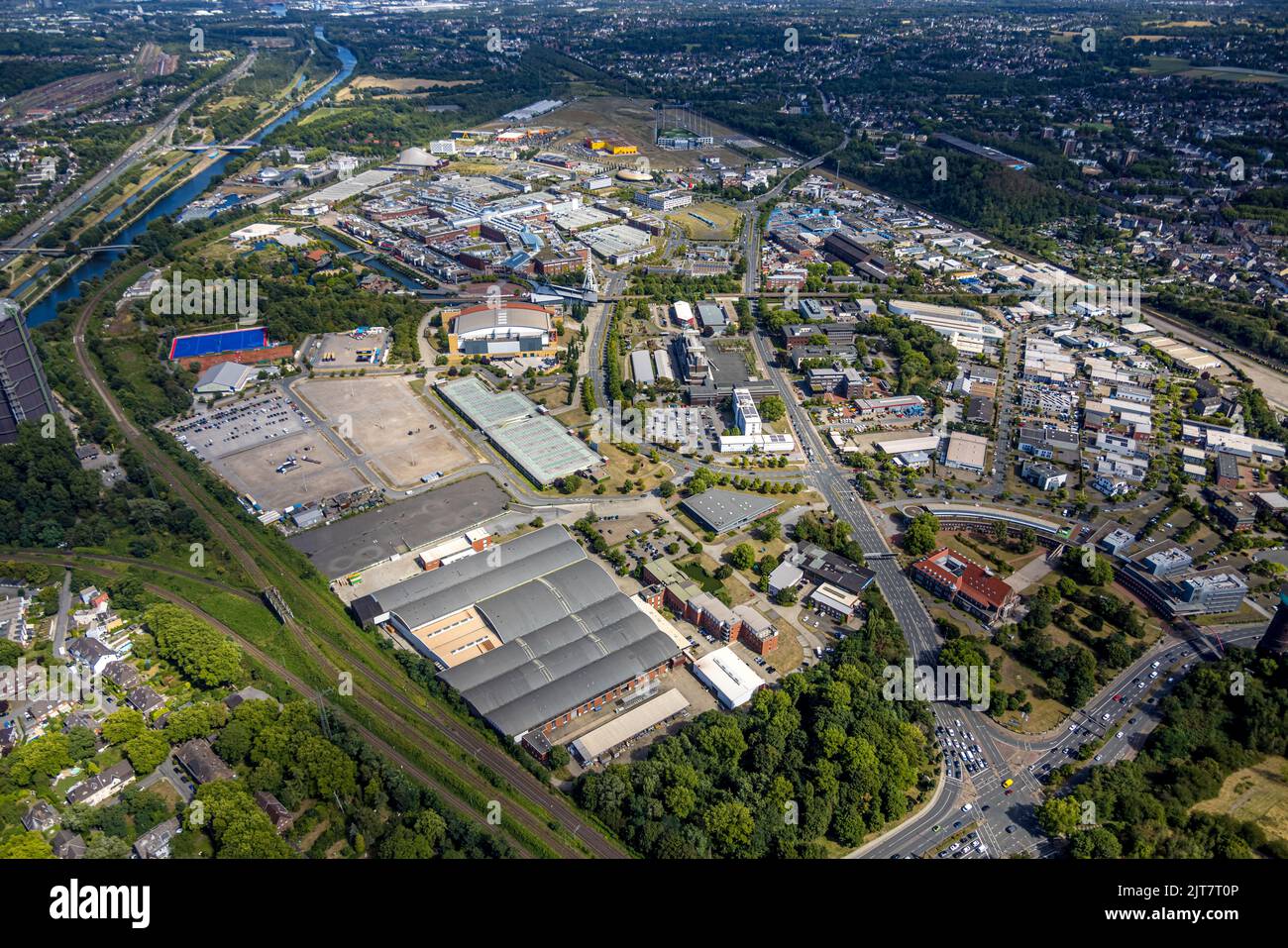 Vista aerea, Westfield Centro Oberhausen, centro commerciale Neue Mitte, Borbeck, Oberhausen, zona Ruhr, Renania settentrionale-Vestfalia, Germania, GERMANIA, shopping, s Foto Stock