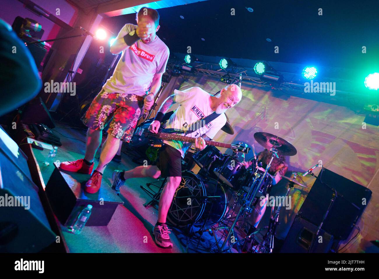 Stoke Prior, Regno Unito, 28 agosto 2022, Acid Reign chiude l'ultimo giorno al Beermageddon Heavy Metal Festival. Credit: Will Tudor/Alamy Live News Foto Stock