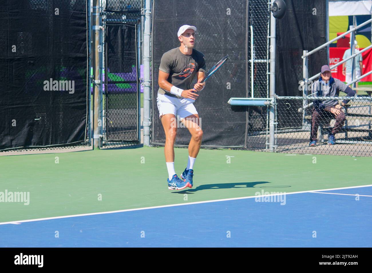 Borna Coric si allena al National Bank Open 2022 a Montreal, Quebec. Agosto 6. Foto Stock