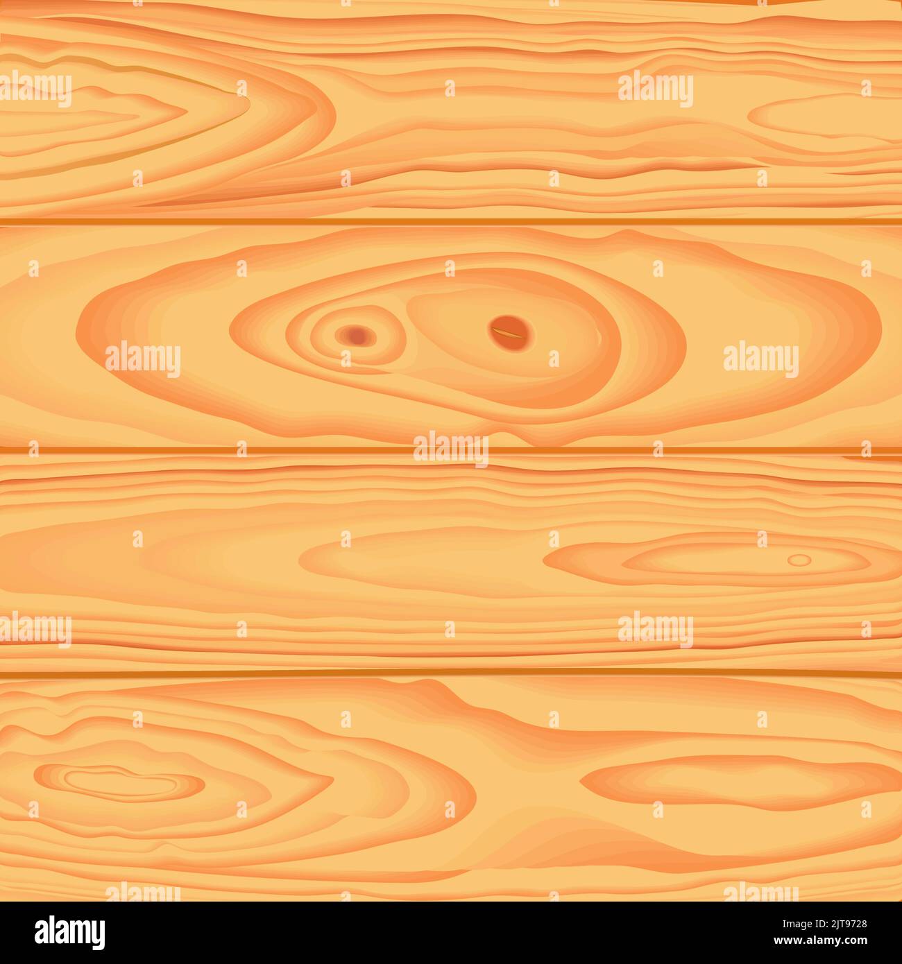 Sfondo vettoriale quadrato di legno. Superficie in legno marrone con tavole lunghe allineate. Illustrazione Vettoriale