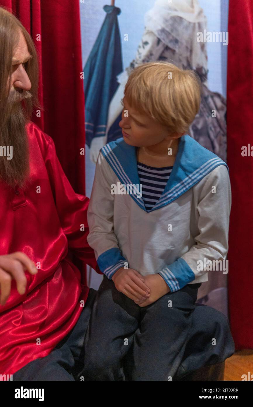 RUSSIA, PIETROBURGO - 19 AGOSTO 2022: Ufficiale della famiglia Nikolay pietro re russia dinastia romanov paul, da figura museo nella storia e saint troubetzkoy Foto Stock