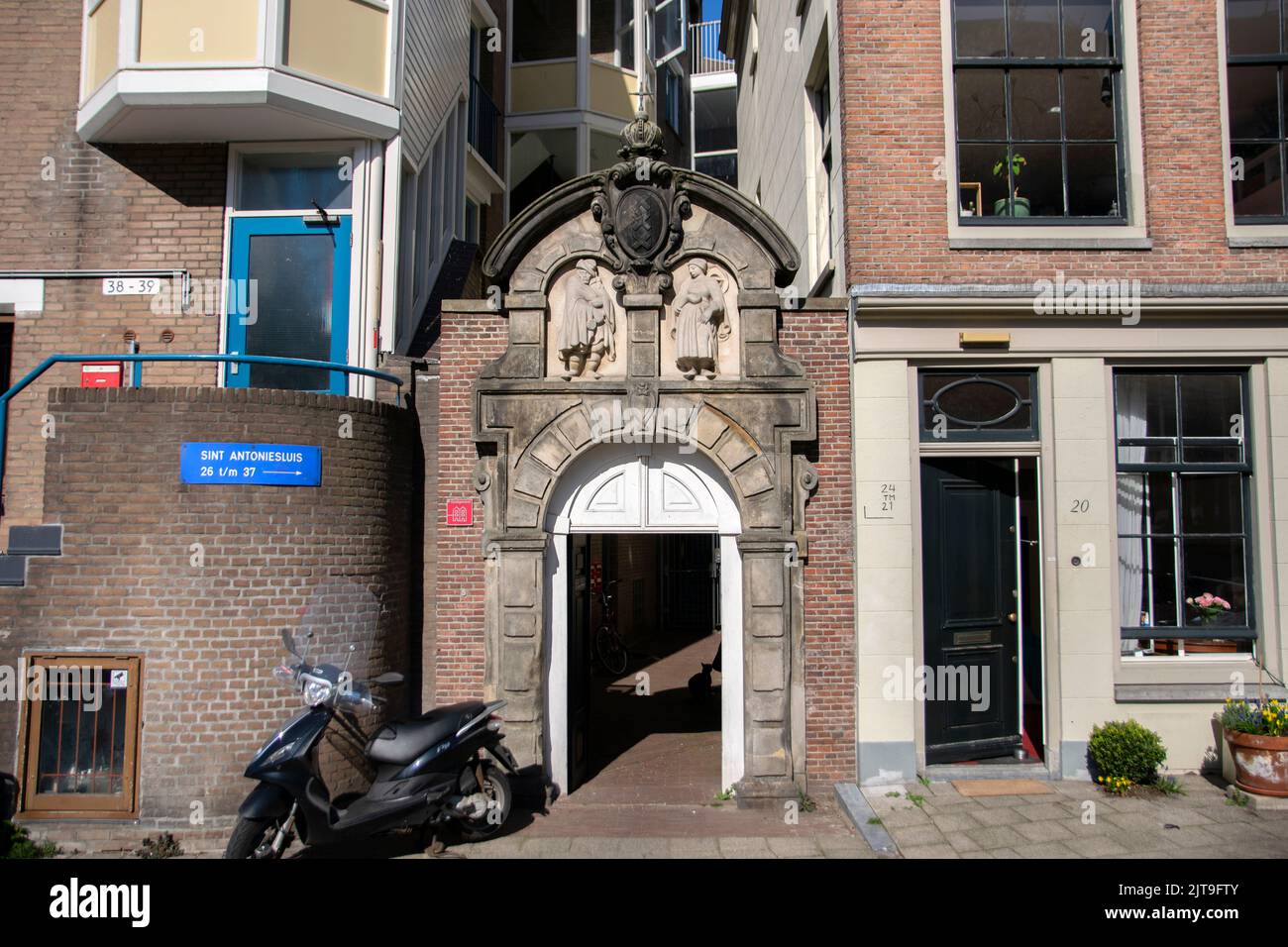 Porta Leprozenpoort ad Amsterdam Paesi Bassi 1-4-2019 Foto Stock
