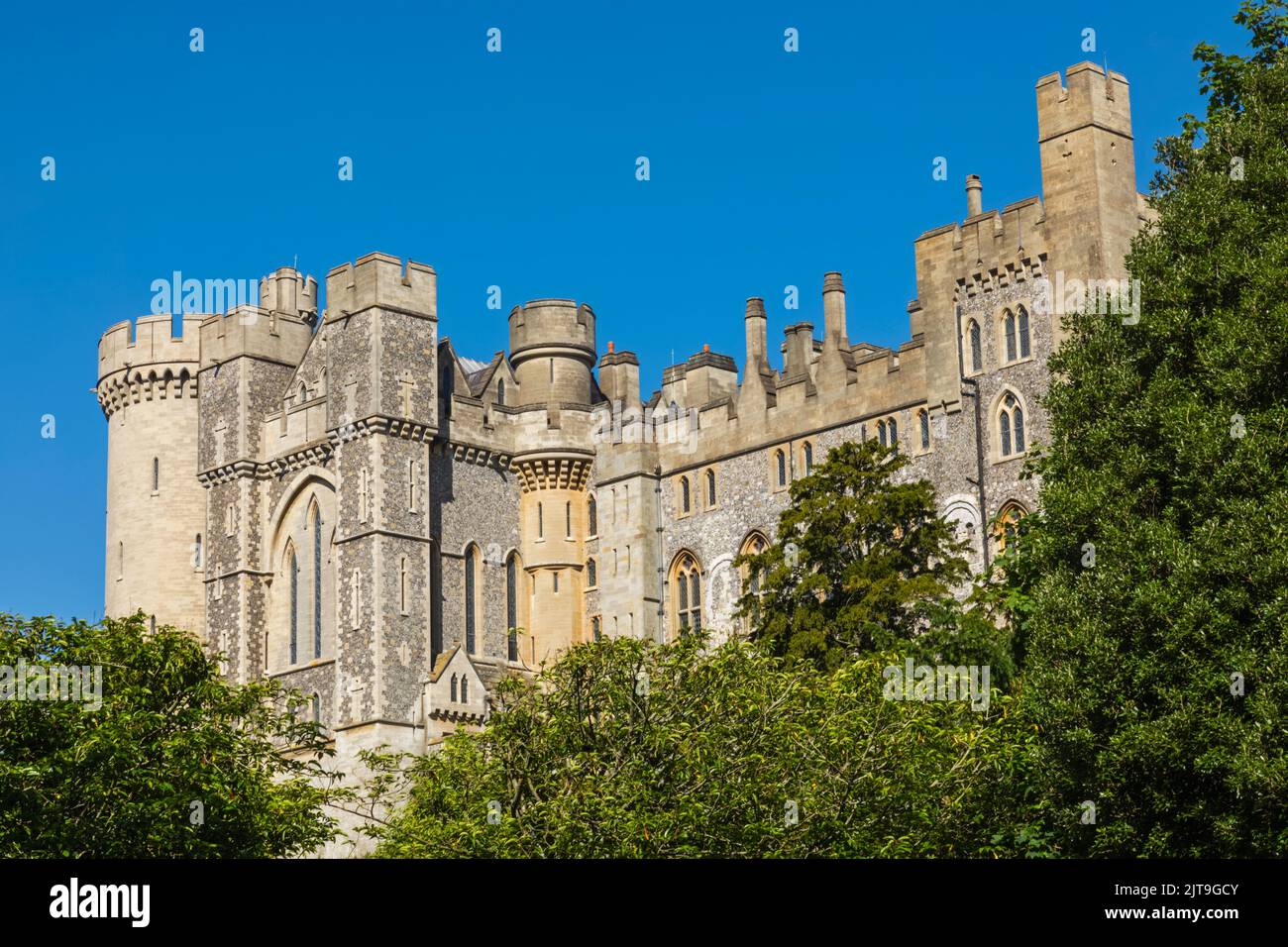 Inghilterra, West Sussex, Arundel, Castello di Arundel Foto Stock