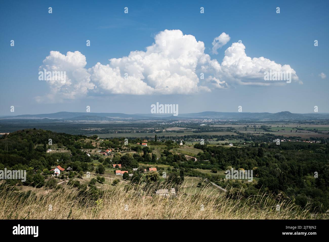 Campagna ungherese in paesaggio rurale Foto Stock