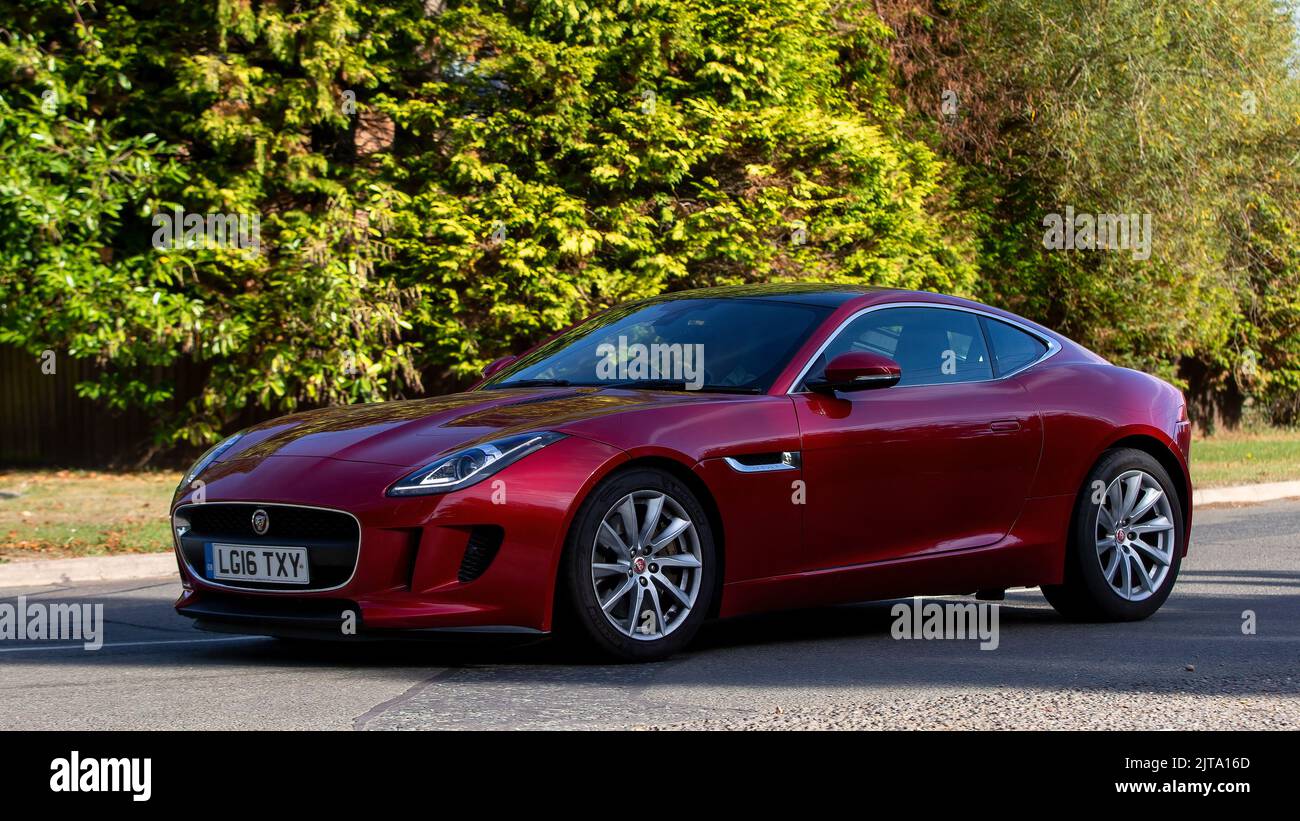 2016 2995 cc rosso tipo f Jaguar Foto Stock